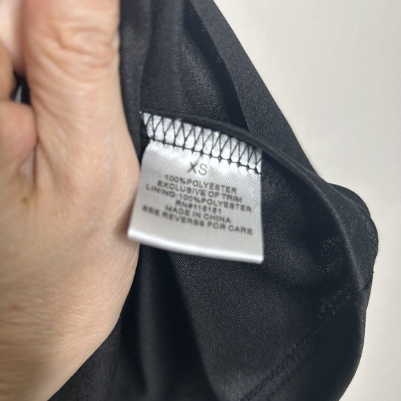 Neiman Marcus Chevron Cut Out Black and White Dress XS - Picture 14 of 14